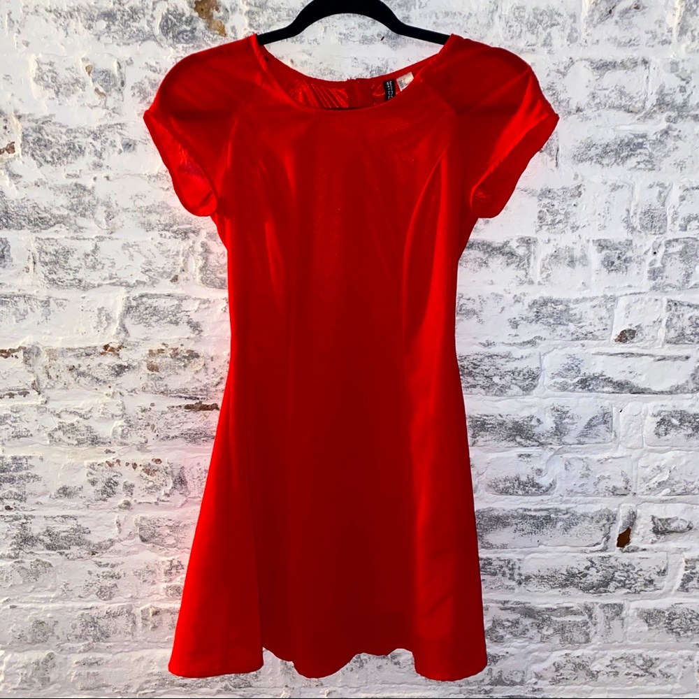 H&M coral dress
